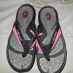 Body Glove Black and Pink Women's Sport Flip Flops